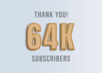 64K Youtube Subscirber Banner 