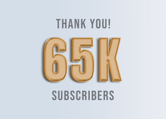65K Youtube Subscirber Banner 