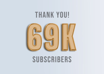 69K Youtube Subscirber Banner 