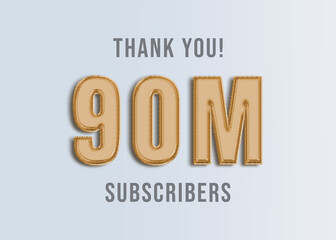 90M Youtube Subscirber Banner 