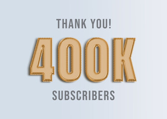 400K Youtube Subscirber Banner 