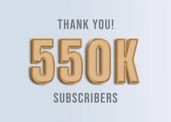 550K Youtube Subscirber Banner 