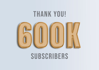 600K Youtube Subscirber Banner 