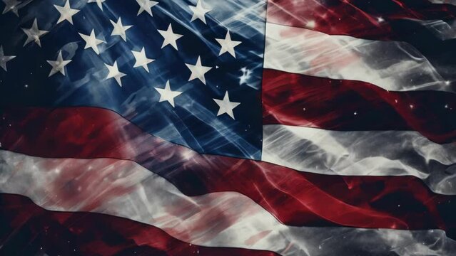 A clear image of an American flag, suitable for patriotic themes.