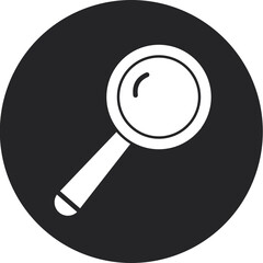 Search  Glyph Circle Icon