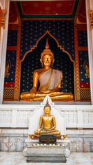 Gold Buddha Thailand Bangkok Asia buddhist culture monument