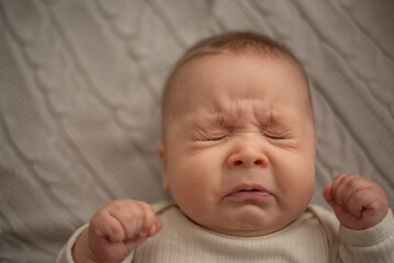 3 months old baby sneezing