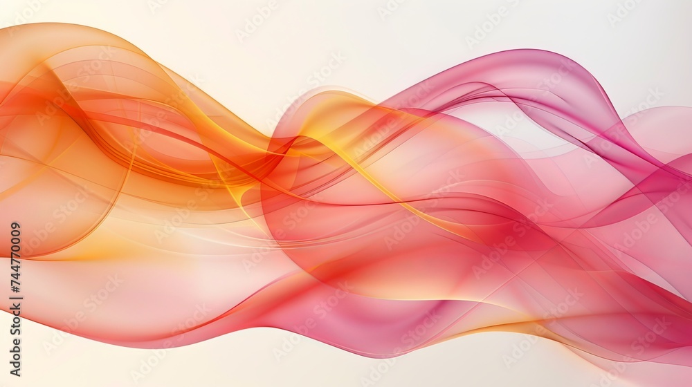Poster colorful smooth wavy lines create a dynamic wave background suitable for presentations in fashion or
