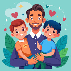 Fathers Day illustration 