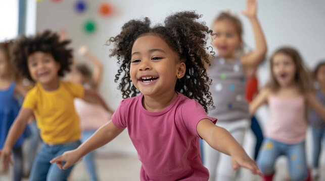 A music and movement class where kids explore rhythm and self-expression through dance and song — Love and Respect, Care and Development, Recognition and Perfection