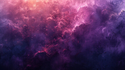 Purple and Blue Background With Stars and Clouds