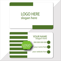 white color gematric shape corporate  business card layout template