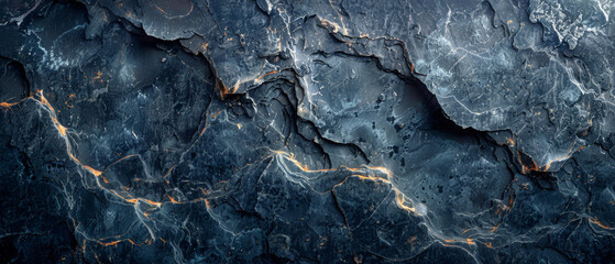 Close Up of Black Marble Texture