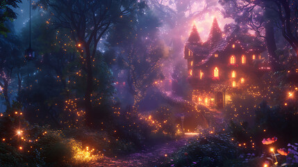 enchanted house in the forest