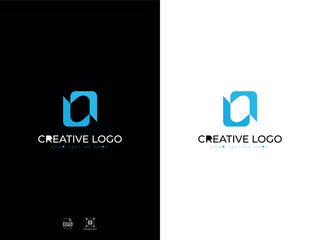 Alphabet O Modern Letter Logo
