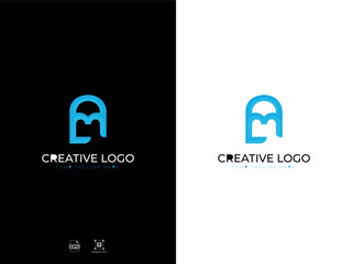 Alphabet A, M Modern Letter Logo