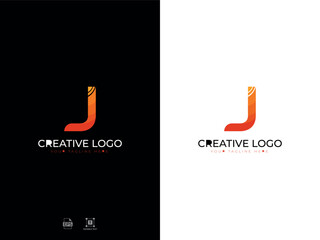 Alphabet J Modern Letter Logo