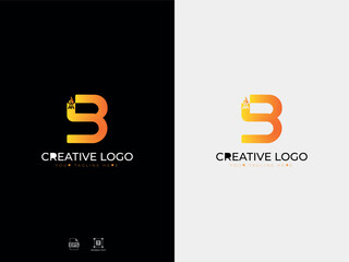 Alphabet B Modern Letter Logo