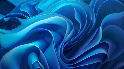 Abstract blue design background, fluid shapes and gradients, digital art, perfect for contemporary...