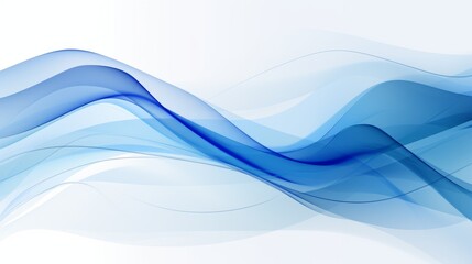 Fototapeta premium Blue-white abstract wave background