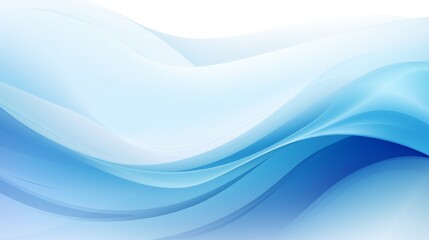 Obraz premium Blue abstract wave background with white background