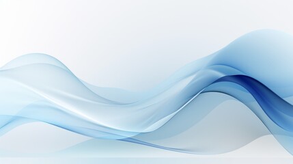 Blue abstract wave background with white background