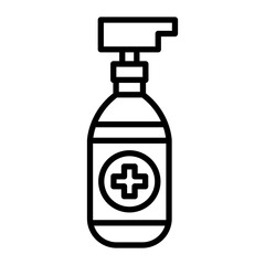 Antiseptic Line Icon