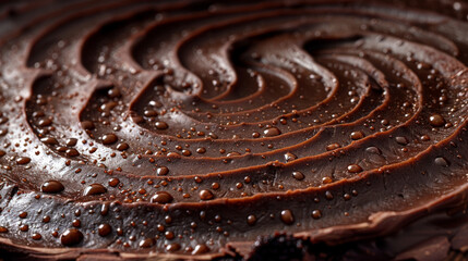 Close Up of a Cake With Chocolate Icing