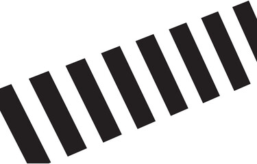 Silhouette of businesswoman running on zebra crossing. Concept of safe zone and business road map.