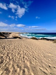 Fototapeta na wymiar beach and sea fuerteventura islas canarias