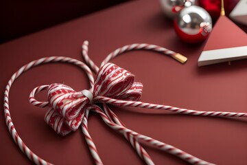 shaped box with ribbon