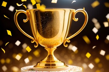 gold trophy cup