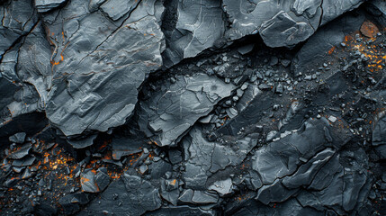 Close-Up View of Rock Face - obrazy, fototapety, plakaty
