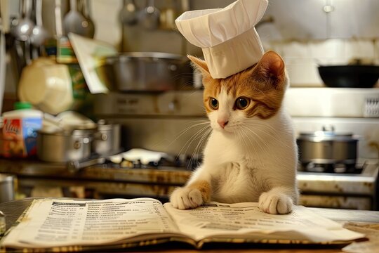 Restaurant Critic, Restaurant Manager, Chef with Restaurant Menu, Orthorexia Concept
