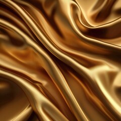 Smooth elegant silk. Closeup of rippled silk fabric texture. Luxury fabric background with copy space. AI-generated.