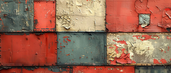 Close Up of a Wall With Peeling Paint