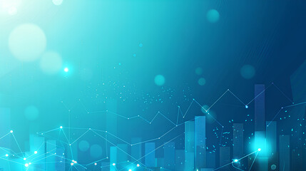 Obraz premium Data concept with digital financial chart graphs and diagrams. Stock market growth.