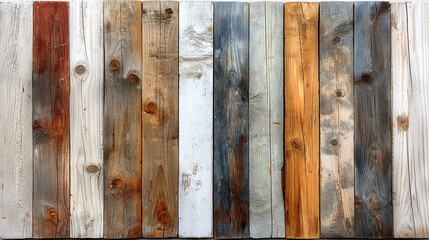 Wooden Vertical Planks Background