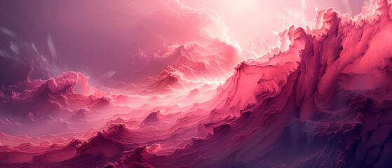 Pink and Purple Abstract Background With Clouds
