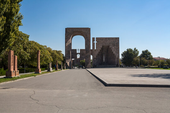 The main entrance to the Holy See of Echmiadzin