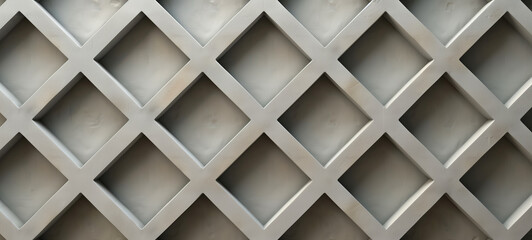 From a top view, this solid depiction features a lattice pattern with intersecting lines forming a series of geometric shapes