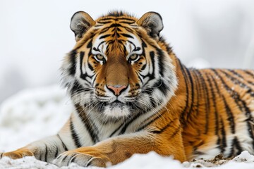 Tiger on snow
