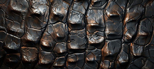 The texture of crocodile skin, with its distinctive scales arranged in overlapping rows
