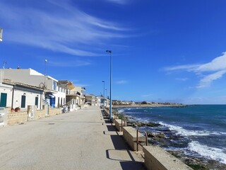 Il lungomare di Donnalucata, frazione di Scicli. 