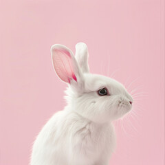 Fototapeta premium Minimalist Easter bunny design