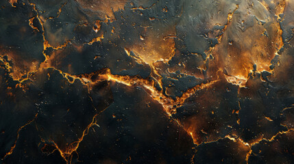 Close Up of a Black and Gold Marble Texture - obrazy, fototapety, plakaty