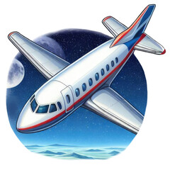 airplanes plane travel, air digital illustration, png, on a transparent background