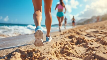 Corriendo por la playa