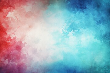 Fototapeta premium Textured Watercolor Gradient - A smooth transition of watercolor from warm to cool tones with a textured gradient effect.