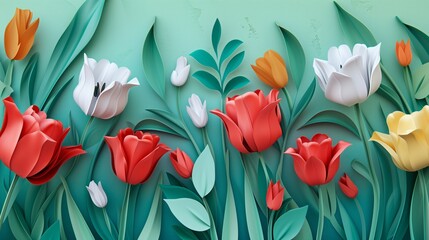 Tulips. Generative AI